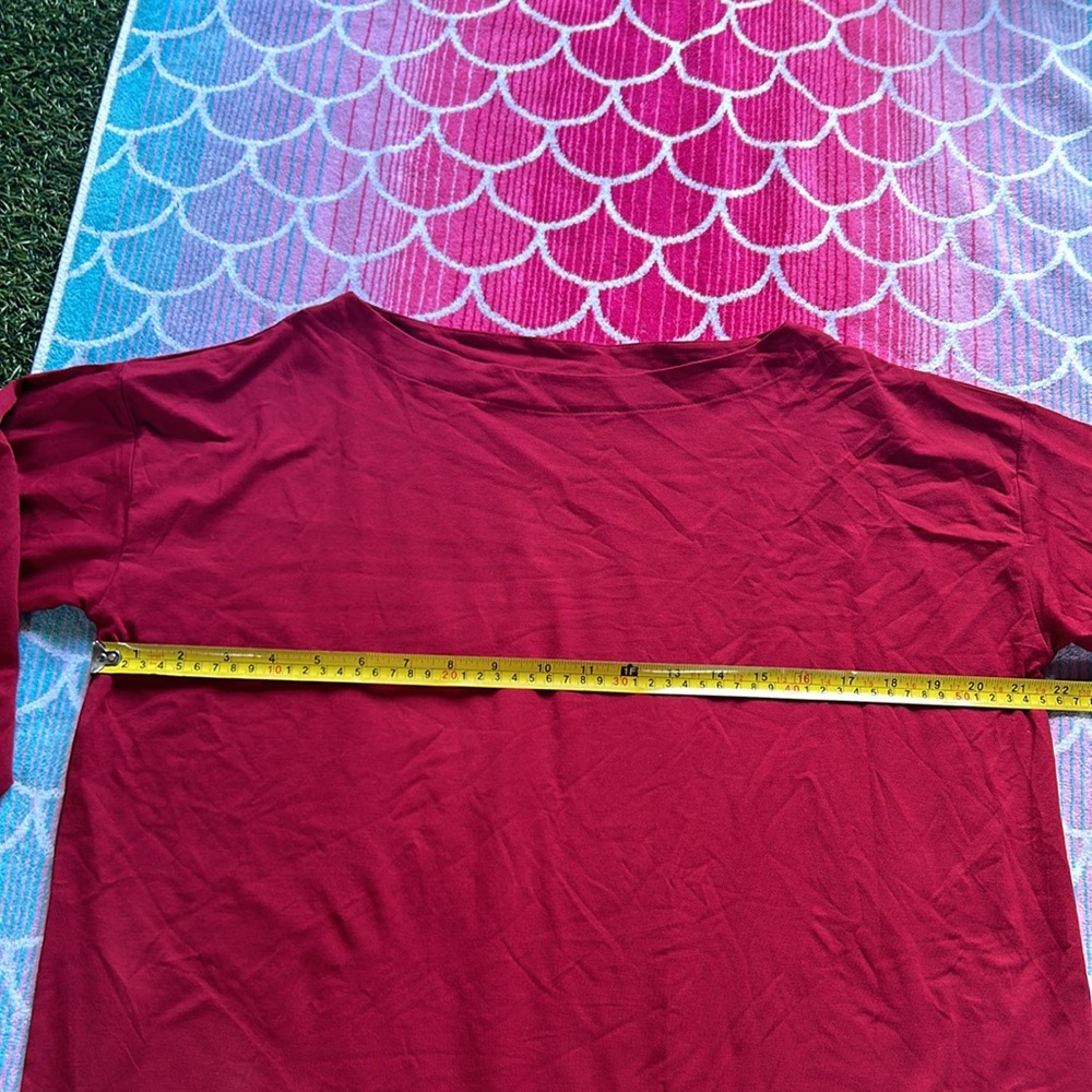J.Jill Luxe Supima boat-neck long sleeve shirt - Picture 8 of 9